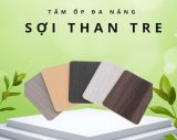 Mẫu tấm ốp than tre vân gỗ J-012 dày 5mm