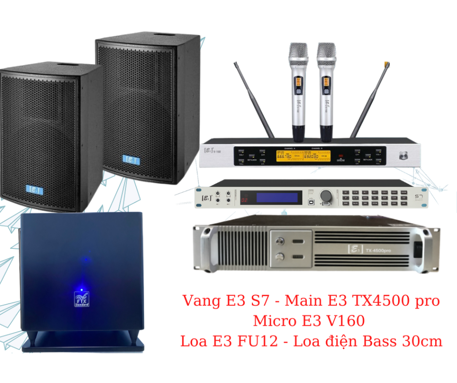 Dàn karaoke gia đình E3 Audio 01
