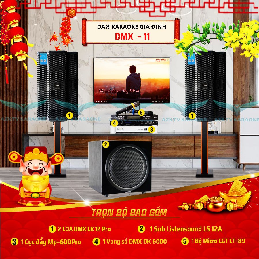 Dàn karaoke gia đình DMX 11 chất lượng
