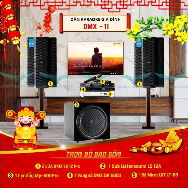Dàn karaoke gia đình DMX 11 chất lượng