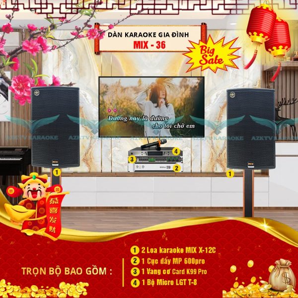 Dàn karaoke gia đình MIX 36 tốt nhất
