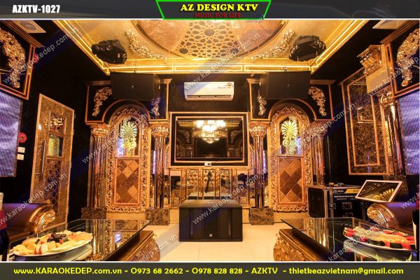 Nội thất Phòng karaoke cổ điển đẹp sang trọng cao cấp VIP