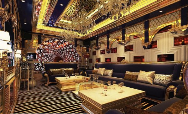 Phòng hát gia đình đẹp với phong cách châu âu