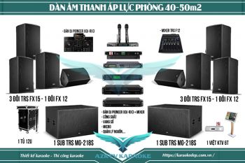 Bộ Dàn Âm Thanh Chuyên Nghiệp Chính Hãng Nhập Khẩu Setup Bar Mini Club Lounge 50m2