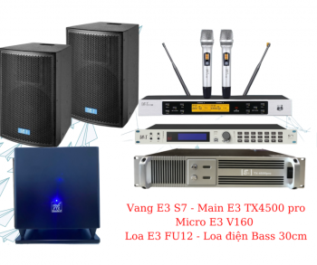 Dàn karaoke gia đình E3 Audio 01