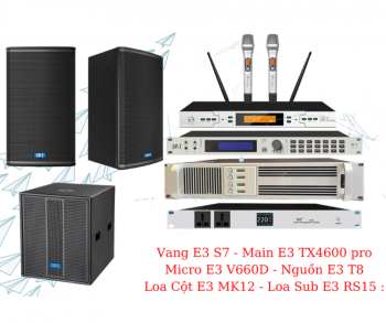 Dàn karaoke gia đình E3 Audio cao cấp 02