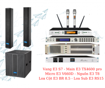 Dàn karaoke gia đình loa cột E3 BR 8.5