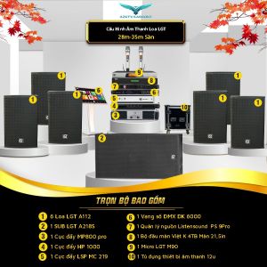Dàn âm thanh karaoke kinh doanh LGT 01 cho phòng 28-35m2