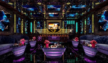 Thiết kế nội thất phòng karaoke VIP hiện đại sang trọng thu hút khách