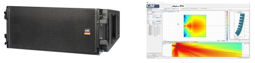 Thiết kế và cấu tạo của Loa Alpha F10 Line Array  góc phủ âm và khả năng tích hợp module