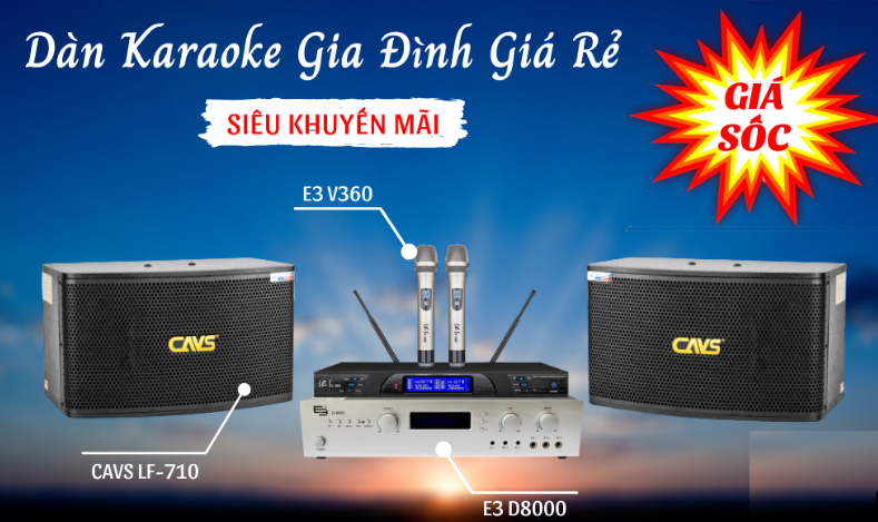 Bộ karaoke gia đình giá rẻ