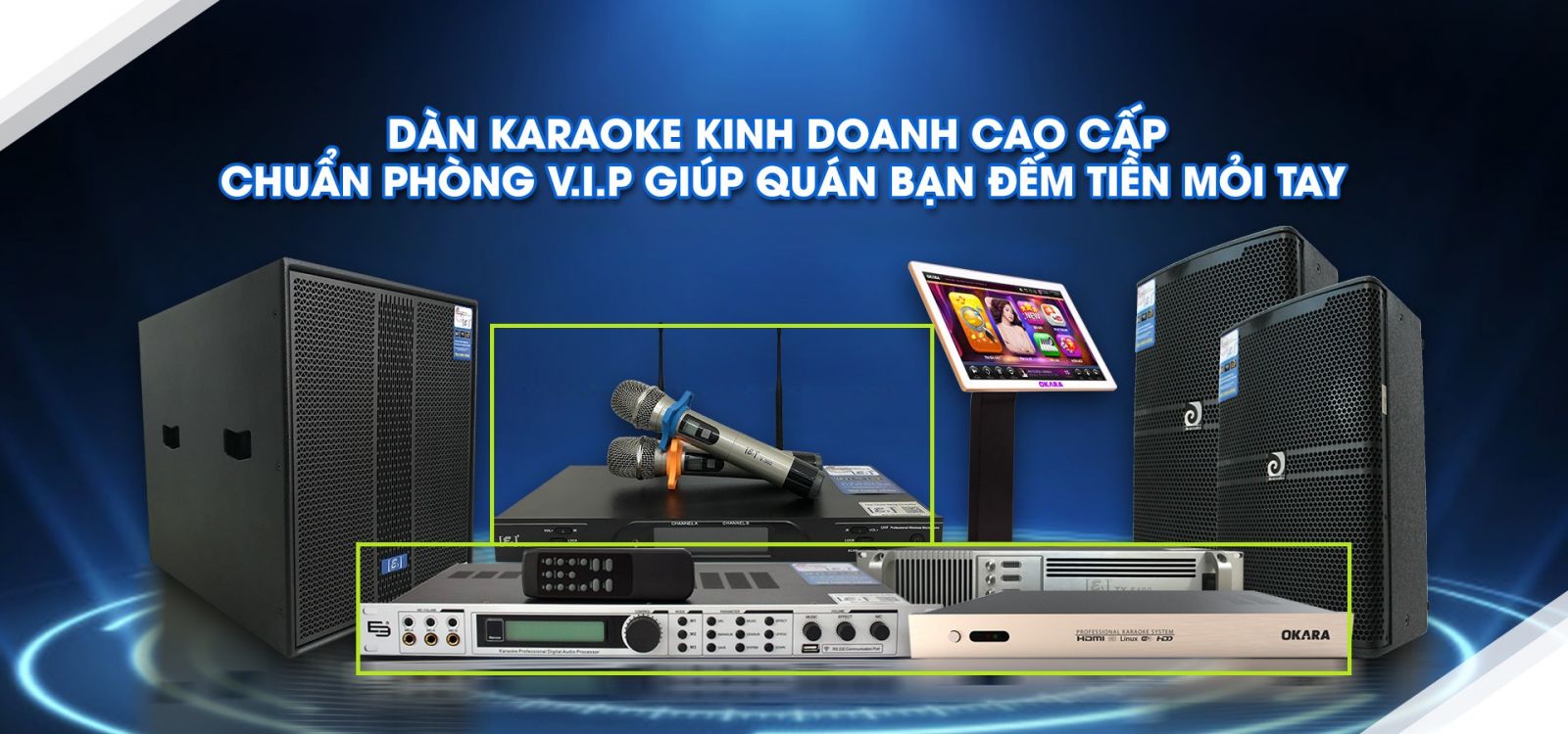 Dàn karaoke kinh doanh dành cho phòng 25m² chuyên nghiệp