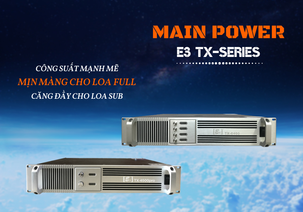 Bộ đẩy công suất E3 TX6400 Pro