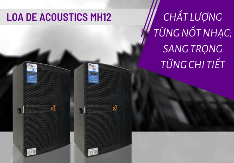 Loa full DE MH12: bass 30cm, công suất trung bình 350W