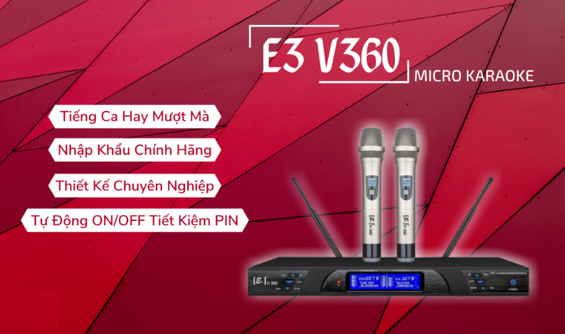 Micro không dây E3 V360