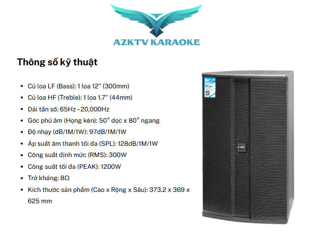 Đặc điểm nổi bật loa CAF MC12