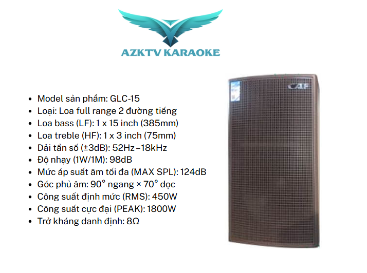 Đặc Điểm Âm Thanh Của Loa CAF GLC-15 