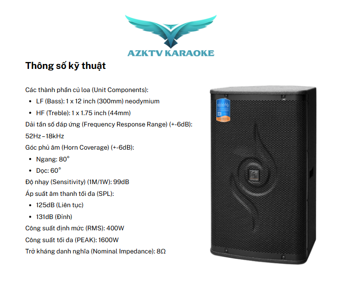  Cấu Hình Kỹ Thuật Và Thiết Kế Đẳng Cấp Của Loa CAF XP-112 chính hãng