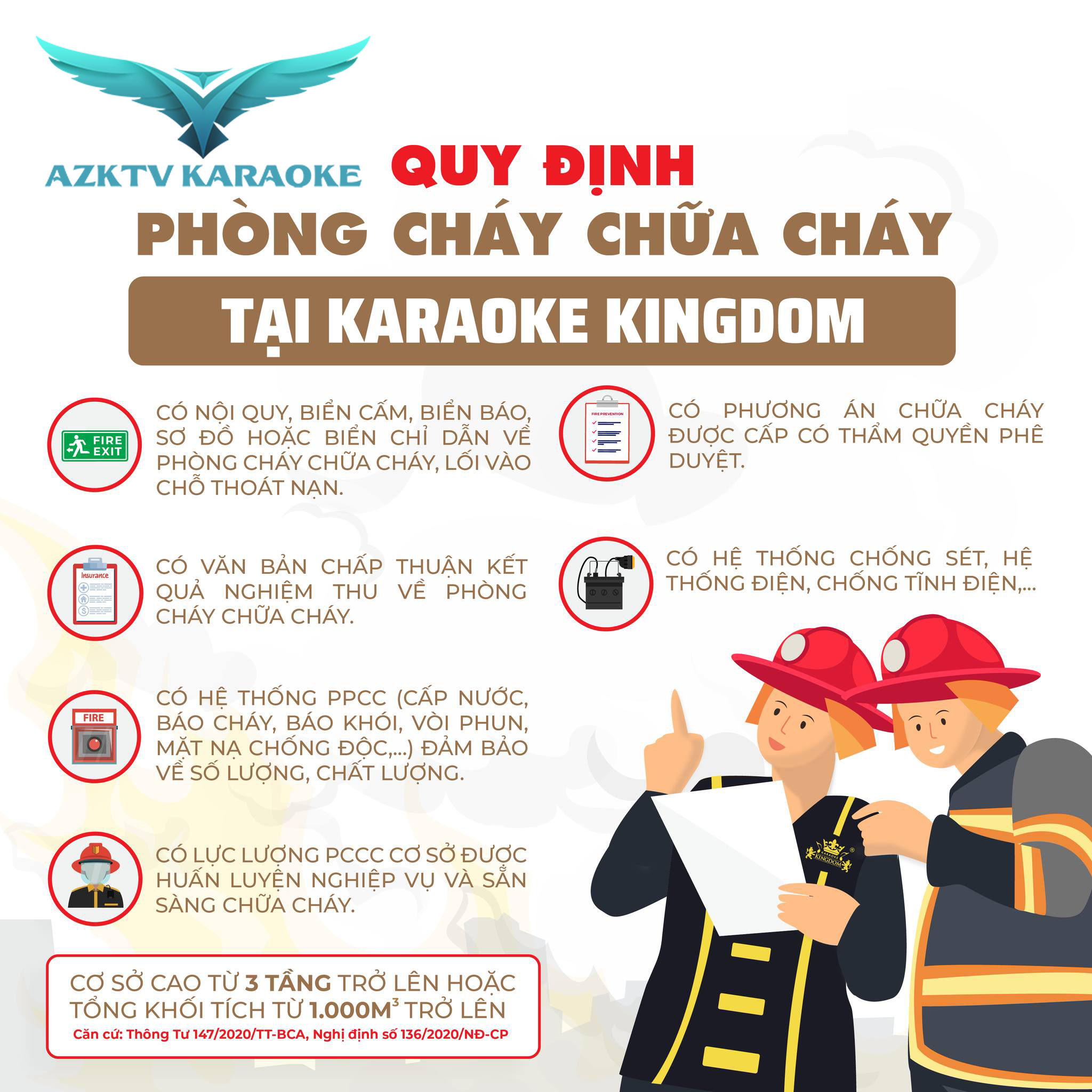 Tóm tăt những điều cần biết về PCCC và quy định chung cho quán karaoke, vũ trường